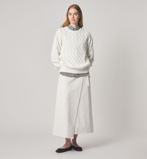 STEVEN ALAN「＜Steven Alan＞コットン ラップ デニムスカート」|スカート|