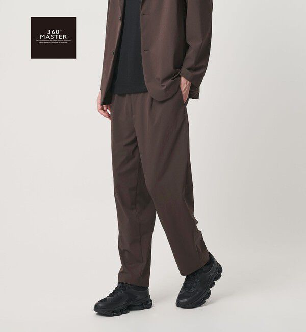 BEAUTY&YOUTH UNITED ARROWS「360&deg;MASTER バルーン イージーパンツ NO.9 セットアップ対応 撥水 ストレッチ ウォッシャブル」|チノ|DK.BROWN