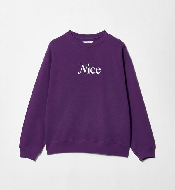 NICE WEATHER「＜NICE WEATHER＞NICE ロゴスウェット」|スウェット・ジャージ|PURPLE