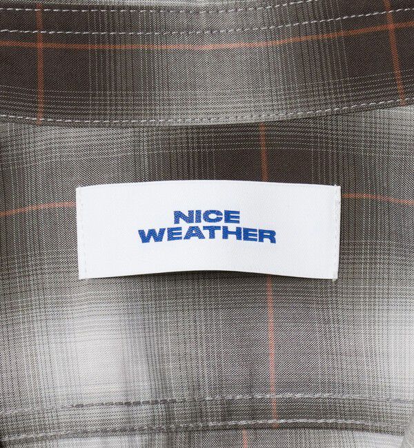 NICE WEATHER「＜NICE WEATHER＞ビッグチェック シャツ」|シャツ・ブラウス|