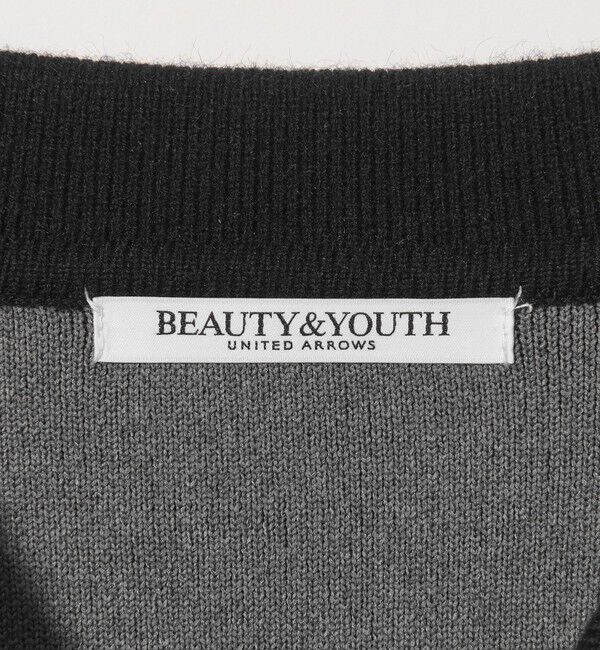BEAUTY&YOUTH UNITED ARROWS「【WEB限定 Wardrobe DAILY MINIMAL】バイカラー ジップ カーディガン」|カーディガン|
