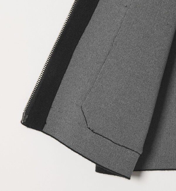 BEAUTY&YOUTH UNITED ARROWS「【WEB限定 Wardrobe DAILY MINIMAL】バイカラー ジップ カーディガン」|カーディガン|