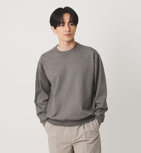 BEAUTY&YOUTH UNITED ARROWS「ハイブリッド ウール クルーネック ニット ウォッシャブル」|ニット・セーター|