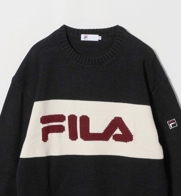 NICE WEATHER「＜FILA＞クルーネック ニット」|ニット・セーター|