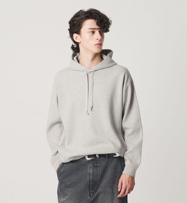 BEAUTY&YOUTH UNITED ARROWS「コットン カシミヤ ミラノリブ スウェットライク ニット パーカー」|ニット・セーター|
