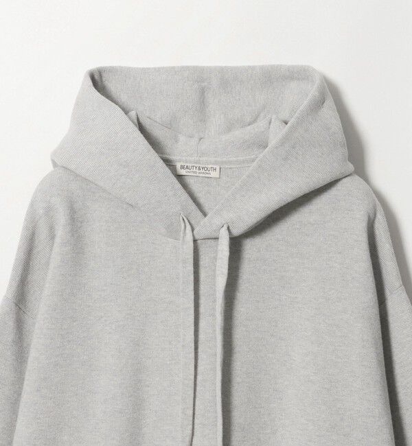 BEAUTY&YOUTH UNITED ARROWS「コットン カシミヤ ミラノリブ スウェットライク ニット パーカー」|ニット・セーター|
