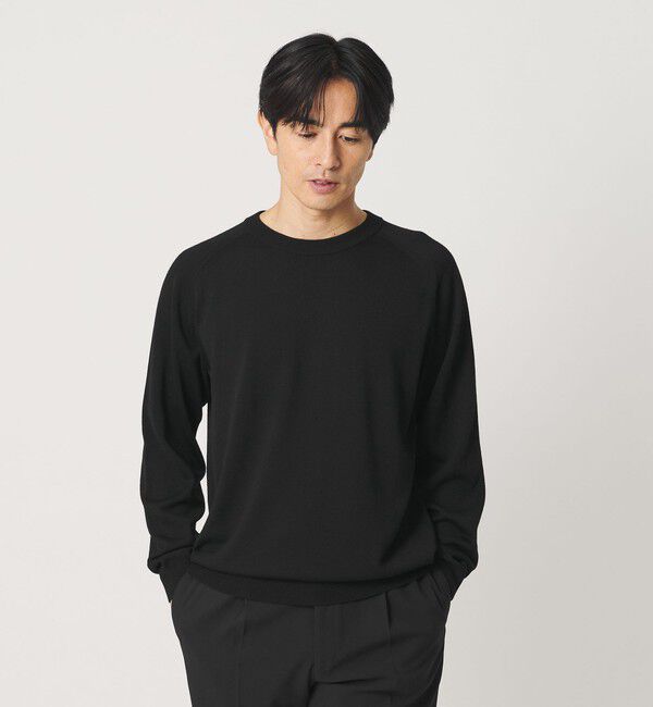 BEAUTY&YOUTH UNITED ARROWS「SUPER130 ウール クルーネック ニット ウォッシャブル」|ニット・セーター|
