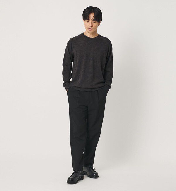 BEAUTY&YOUTH UNITED ARROWS「SUPER130 ウール クルーネック ニット ウォッシャブル」|ニット・セーター|