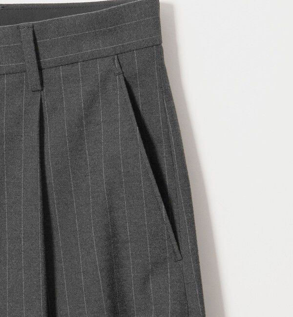 BEAUTY&YOUTH UNITED ARROWS「ストライプ バレル シルエット スラックス NO.9」|チノ|