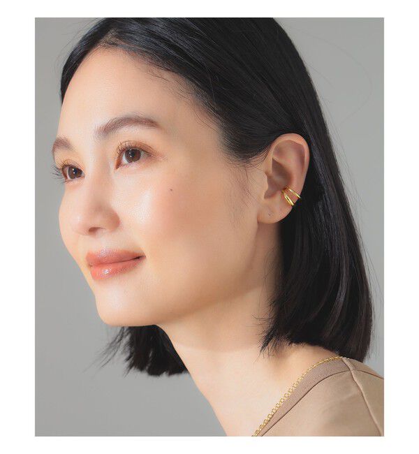 BEAMS SELECTION for WOMEN「ISOLATION / クリア イヤーカフ イエローゴールド」|その他|