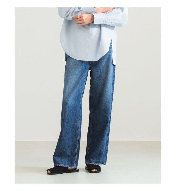 BEAMS SELECTION for WOMEN「【別注】upper hights / THE OLIVIA デニムパンツ」|デニム|別注FEATHER_LAKEBLUE