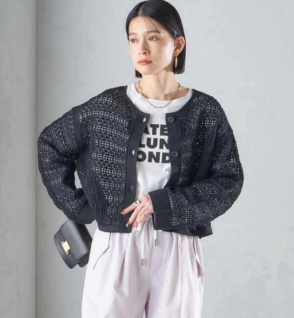SHIPS for women「ローズ ペトール ロング スリーブ プリント TEE」|Tシャツ・カットソー|