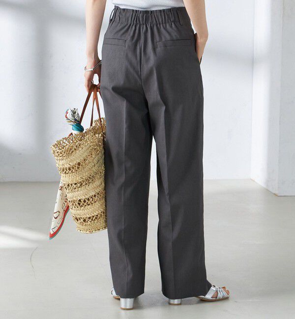 SHIPS for women「〈手洗い可能 〉ドライオックス フロント タック ストレート パンツ 25SS」|その他|