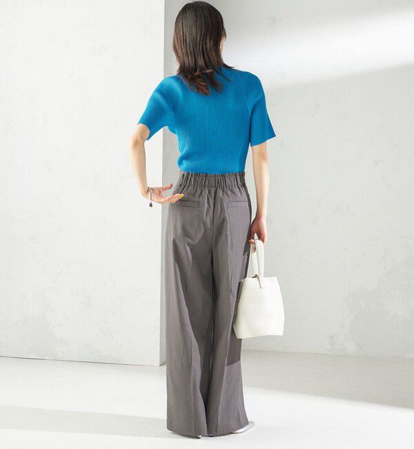 SHIPS for women「〈手洗い可能 〉ドライオックス フロント タック ストレート パンツ 25SS」|その他|