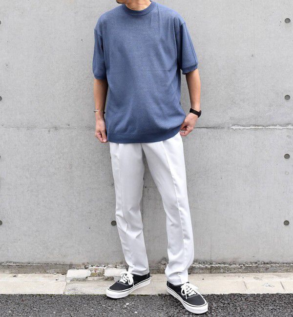 SHIPS any「SHIPS any: 〈手洗い可能〉リネンミックス サマーニット リラックス シアー Tシャツ◇」|Tシャツ・カットソー|
