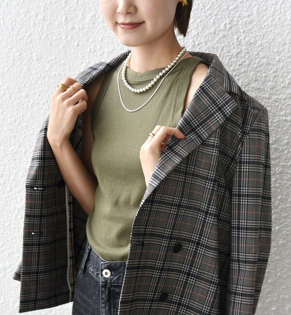 SHIPS for women「【SHIPS別注】onit:〈洗濯機可能〉アメリカンスリーブ タンクトップ」|タンクトップ|