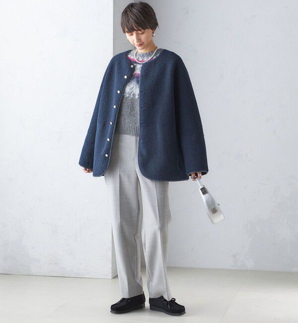 SHIPS for women「〈手洗い可能〉ストレート センタープレス トラウザーズ」|その他|