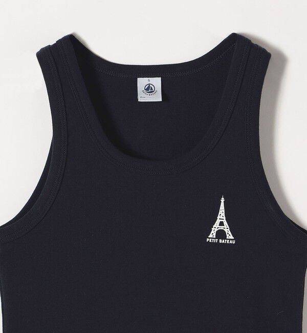 SHIPS any「【SHIPS any別注】PETIT BATEAU: ロゴ プリント タンクトップ 25SS」|タンクトップ|