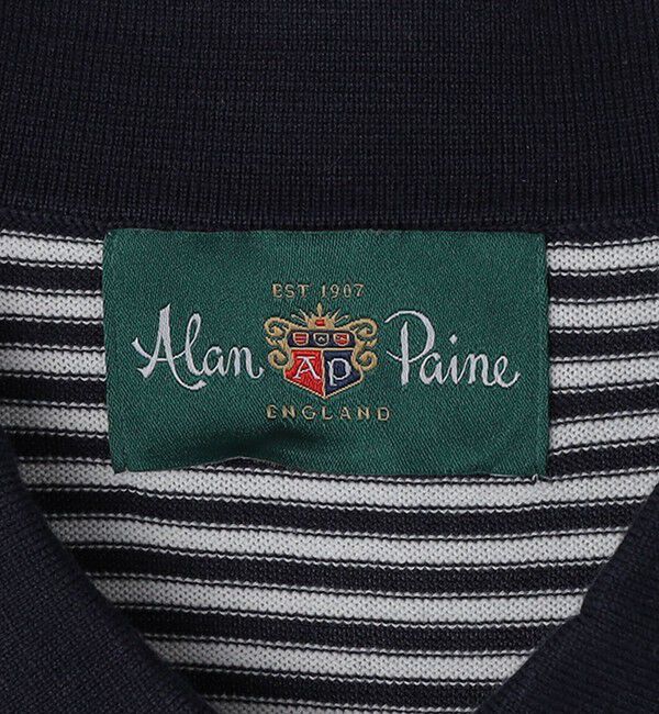 SHIPS「ALANPAINE: 16ゲージ マイクロ ボーダー ポロシャツ」|ポロシャツ|