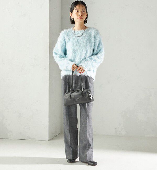 SHIPS for women「〈手洗い可能〉TUMUGITO(R) シャーク ツイード タック パンツ」|その他|