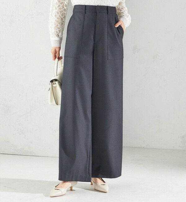 SHIPS for women「〈手洗い可能〉DELEGANT  ストレート パンツ（セットアップ対応）」|その他|