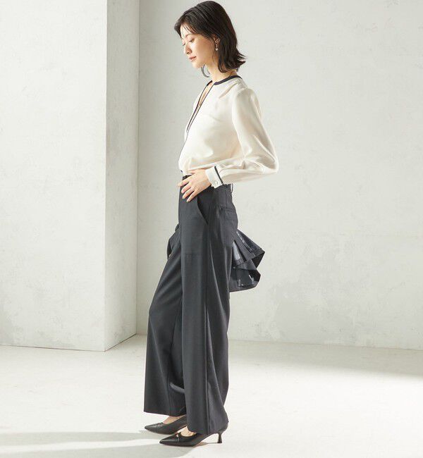 SHIPS for women「〈手洗い可能〉DELEGANT  ストレート パンツ（セットアップ対応）」|その他|