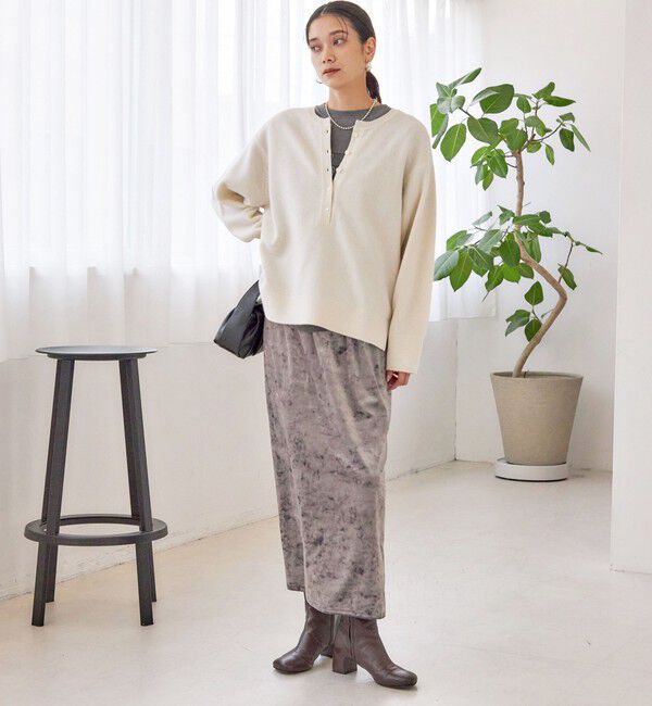 SHIPS for women「〈手洗い可能〉ウール カシミヤ 2WAY プルオーバー」|ニット・セーター|
