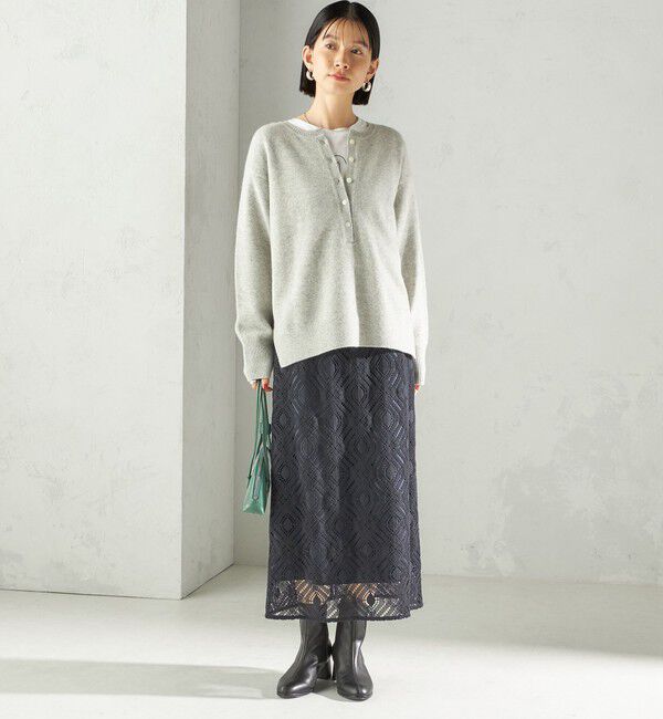 SHIPS for women「〈手洗い可能〉ウール カシミヤ 2WAY プルオーバー」|ニット・セーター|