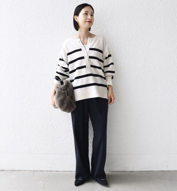 SHIPS for women「〈手洗い可能〉ウール カシミヤ 2WAY プルオーバー」|ニット・セーター|