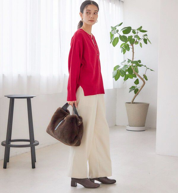 SHIPS for women「〈手洗い可能〉ウール カシミヤ 2WAY プルオーバー」|ニット・セーター|