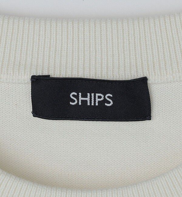 SHIPS「SHIPS:〈洗濯機可能〉コットン ウール TEXBRID(R) クルーネック プルオーバー ニット」|ニット・セーター|