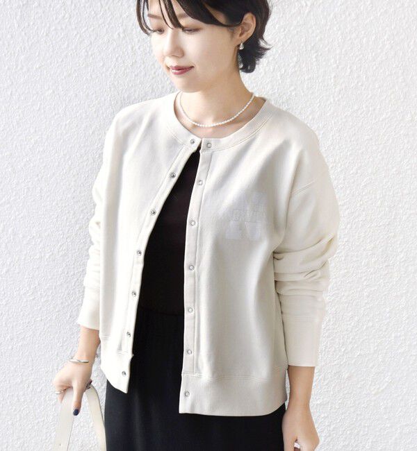 SHIPS for women「【SHIPS別注】TENNESSEE:〈洗濯機可能〉スナップ 釦 スウェット カーディガン」|カーディガン|
