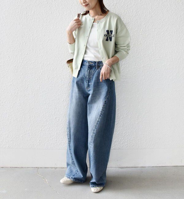 SHIPS for women「【SHIPS別注】TENNESSEE:〈洗濯機可能〉スナップ 釦 スウェット カーディガン」|カーディガン|