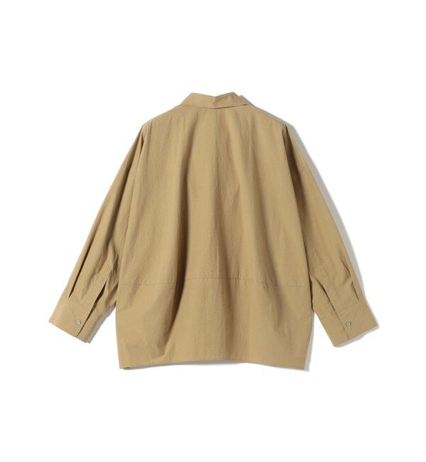 SHIPS for women「〈手洗い可能〉近江晒 サイド スリット スキッパー シャツ」|シャツ・ブラウス|