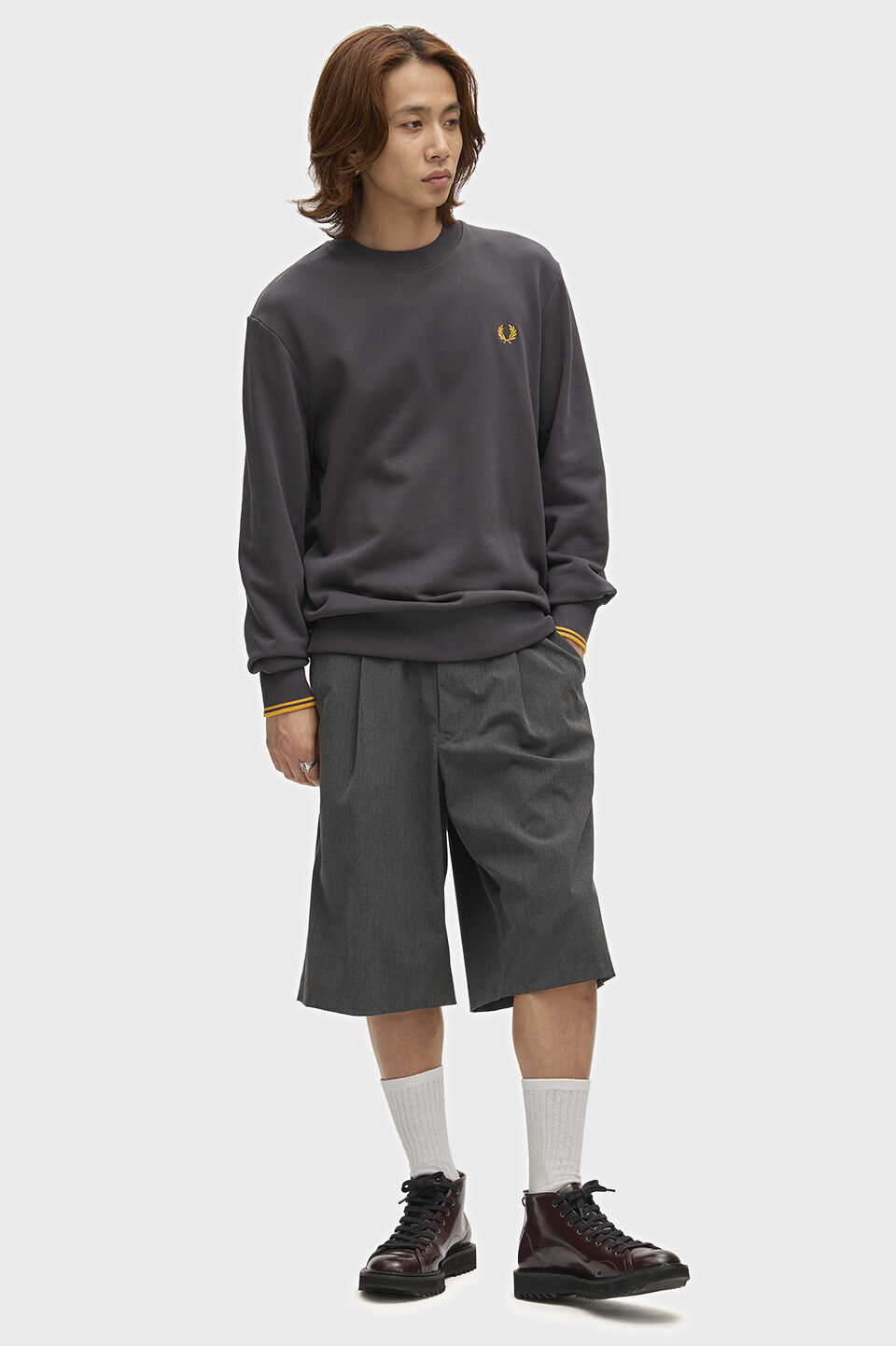 FRED PERRY 「FRED PERRY／Crew Neck Sweatshirt／フレッドペリースウェットシャツ」|Tシャツ・カットソー|