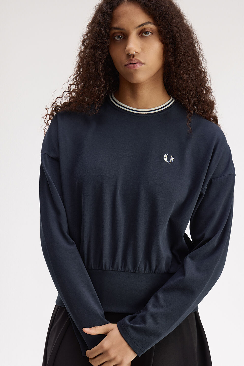 FRED PERRY 「Twin Tipped Long Sleeve T-Shirt／ツインティップ長袖Tシャツ」|Tシャツ・カットソー|NAVY