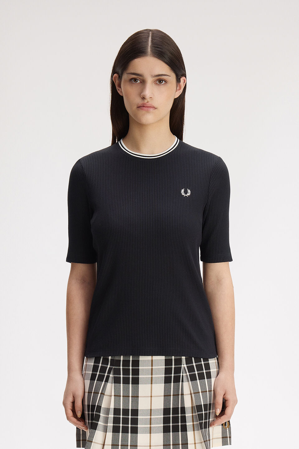 FRED PERRY 「Twin Tipped Ribbed T-Shirt／ツインティップリブTシャツ」|Tシャツ・カットソー|