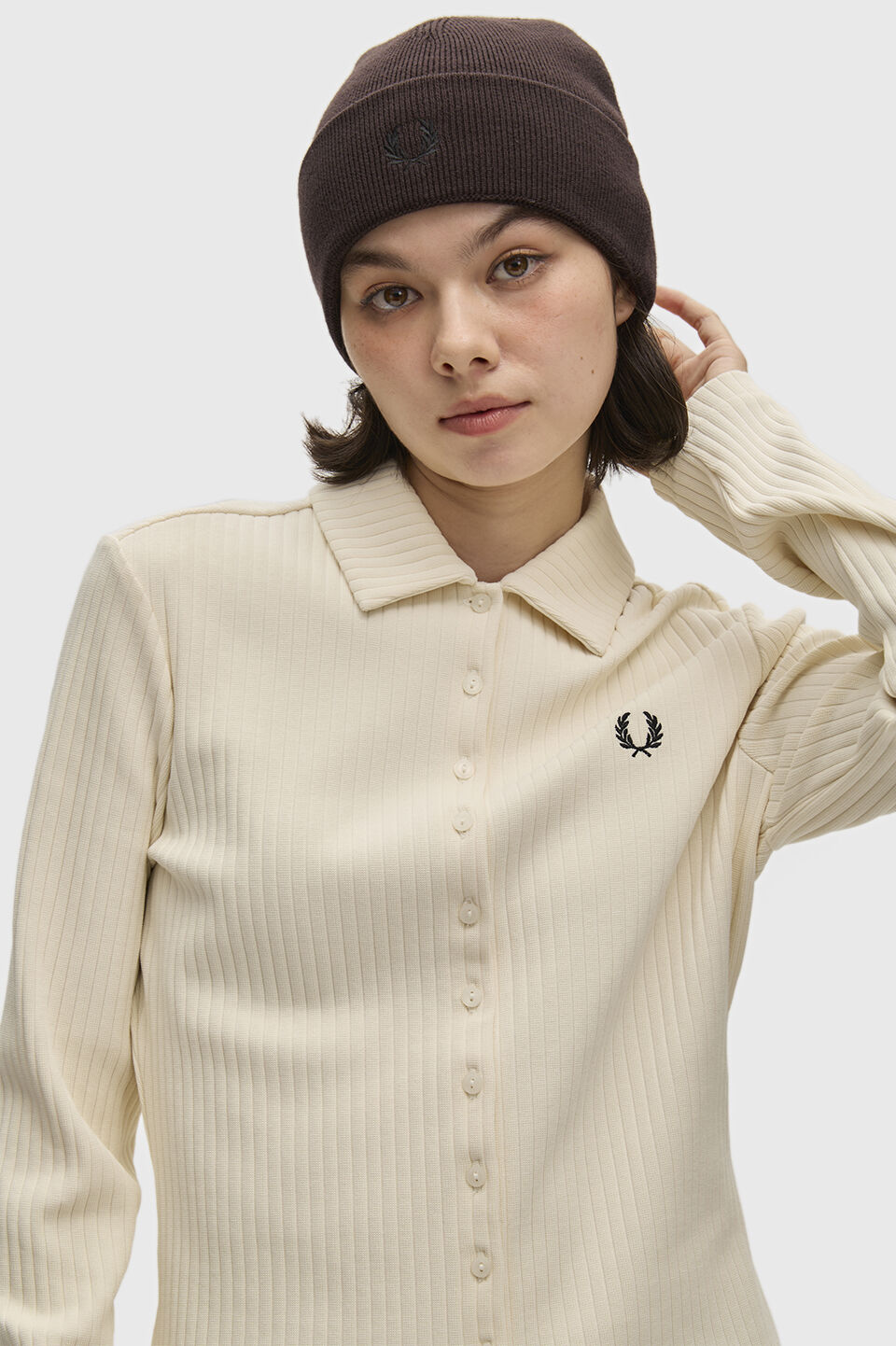 FRED PERRY 「FRED PERRY／Classic Merino Wool Beanie／メリノウールビーニー」|ニット帽|