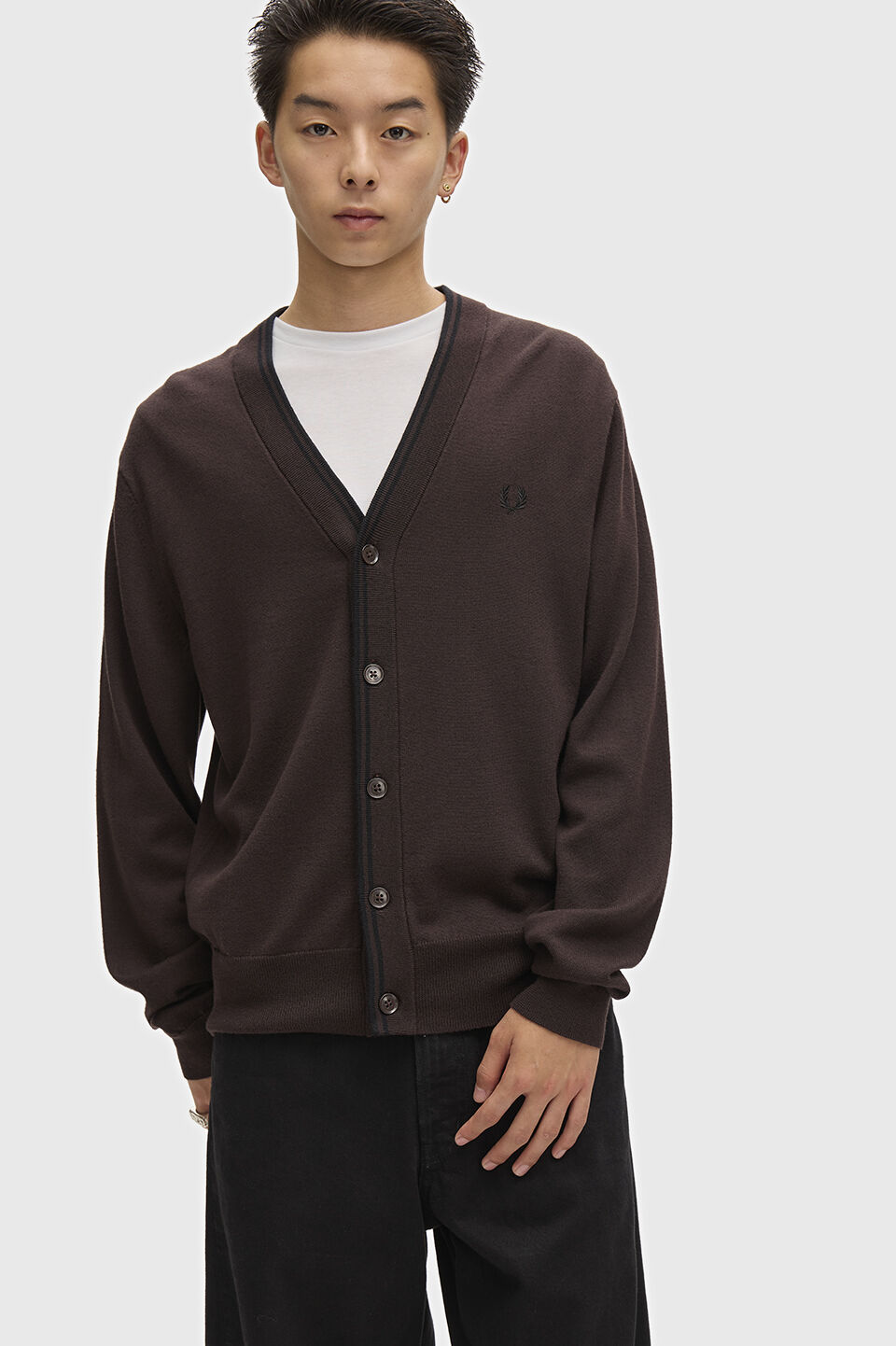 FRED PERRY 「FRED PERRY／Classic Cardigan／クラシックカーディガン」|カーディガン|RICH BROWN
