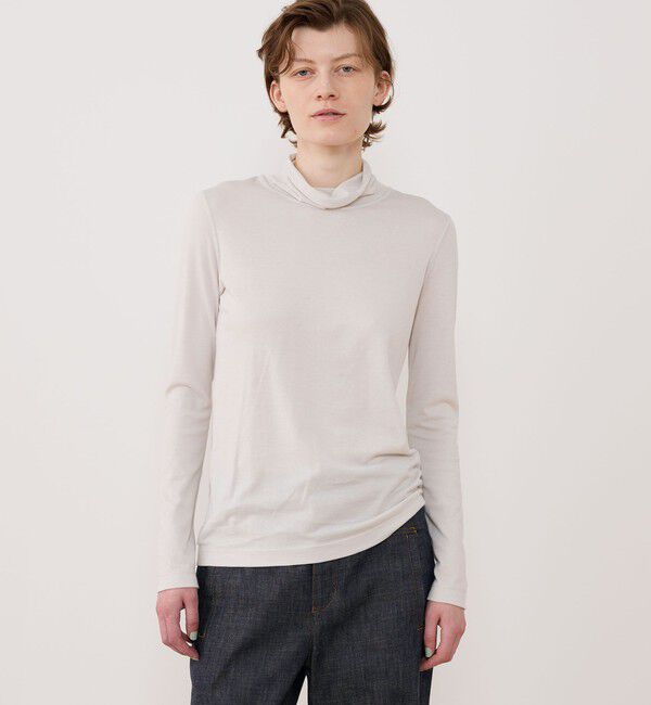 GALERIE VIE「パウダーコットン タートルネックプルオーバー」|Tシャツ・カットソー|