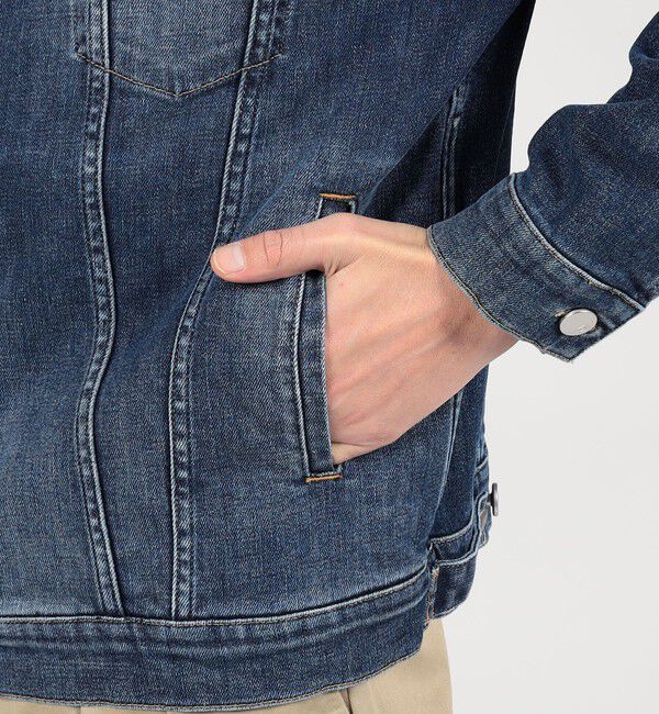 TOMORROWLAND MENS「【別注】PT TORINO ストレッチデニム トラッカージャケット」|ブルゾン・スタジャン|