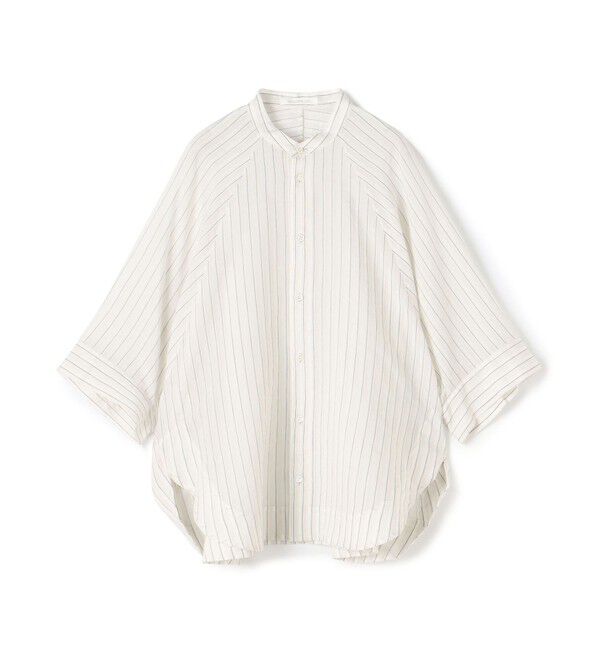 GALERIE VIE「コットンシルクオーガンジー ワイドバランスシャツ」|シャツ・ブラウス|16 グレー系