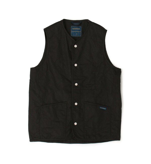 TOMORROWLAND BUYING WEAR「LAVENHAM UNWADDED THORNHAM リネンコットン キルティングベスト」|ベスト・ジレ|19 ブラック