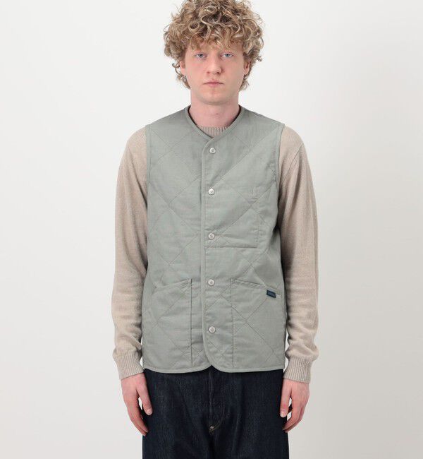 TOMORROWLAND BUYING WEAR「LAVENHAM UNWADDED THORNHAM リネンコットン キルティングベスト」|ベスト・ジレ|