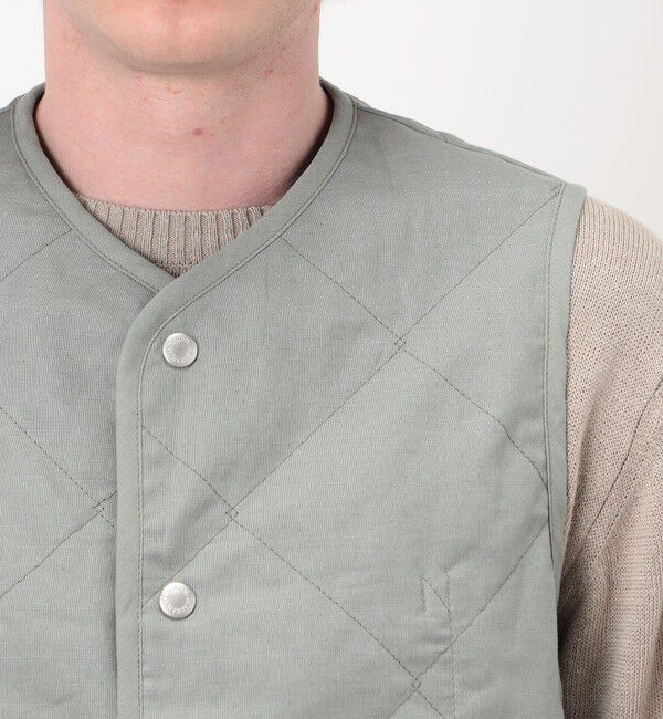 TOMORROWLAND BUYING WEAR「LAVENHAM UNWADDED THORNHAM リネンコットン キルティングベスト」|ベスト・ジレ|