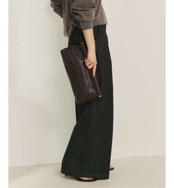 Plage「linen mix tuck デニムパンツ」|デニム|