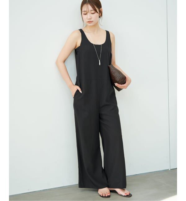 Plage「Tank サロペット」|オールインワン|ブラック