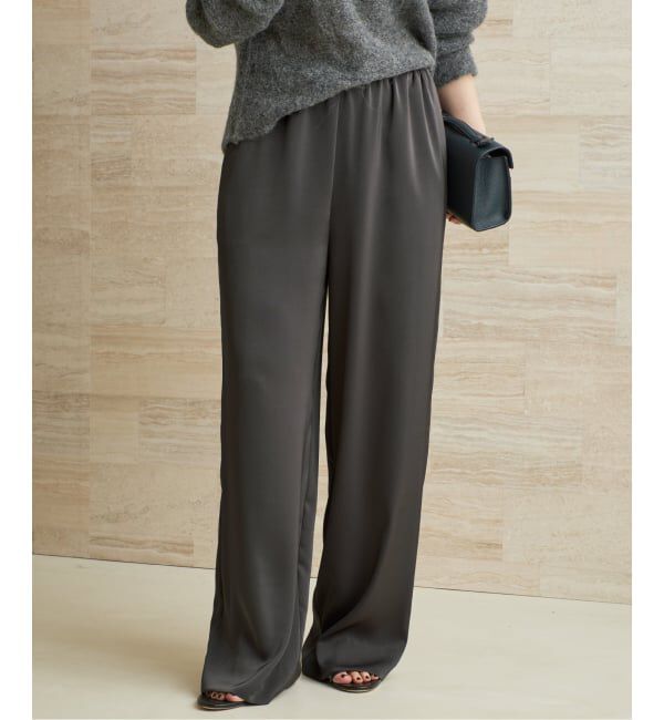 Plage「dull satin straight パンツ」|その他|