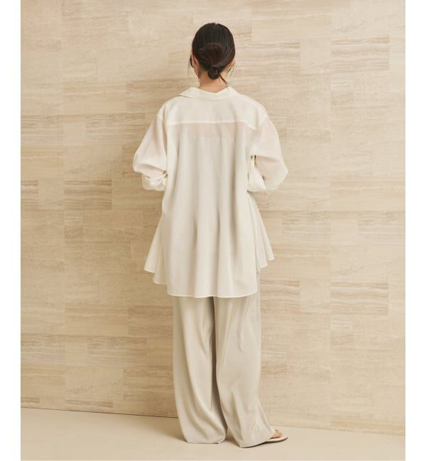 Plage「《追加》dull satin relax パンツ 2」|その他|