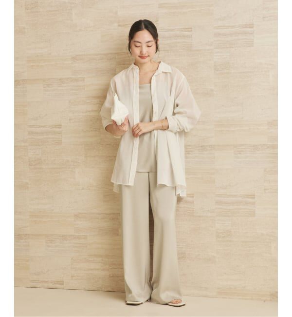 Plage「《追加》dull satin relax パンツ 2」|その他|